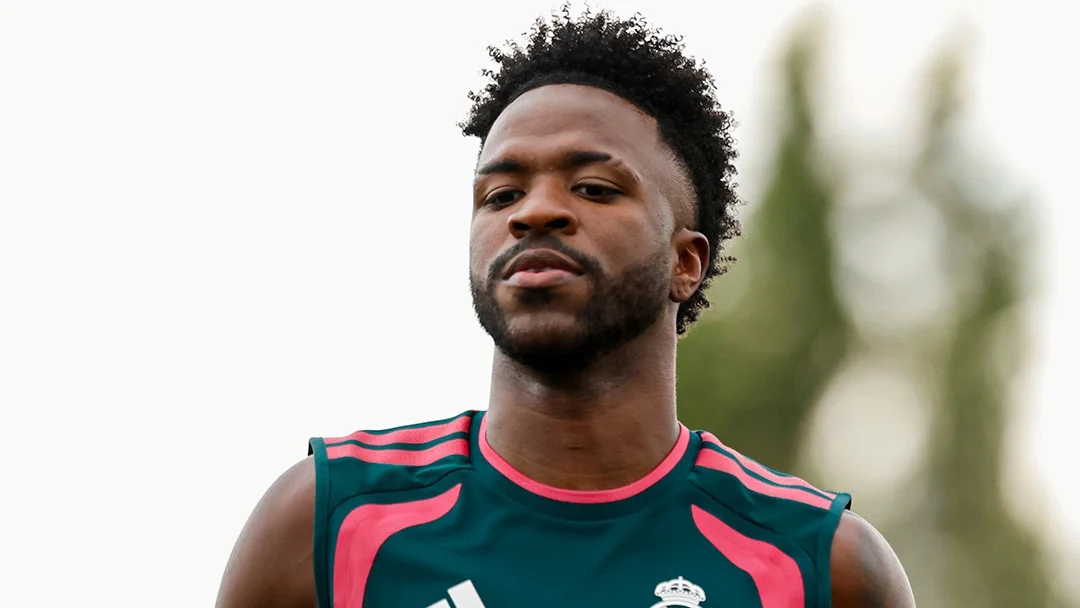 Vinicius, durante un entrenamiento de la pretemporada 2026.