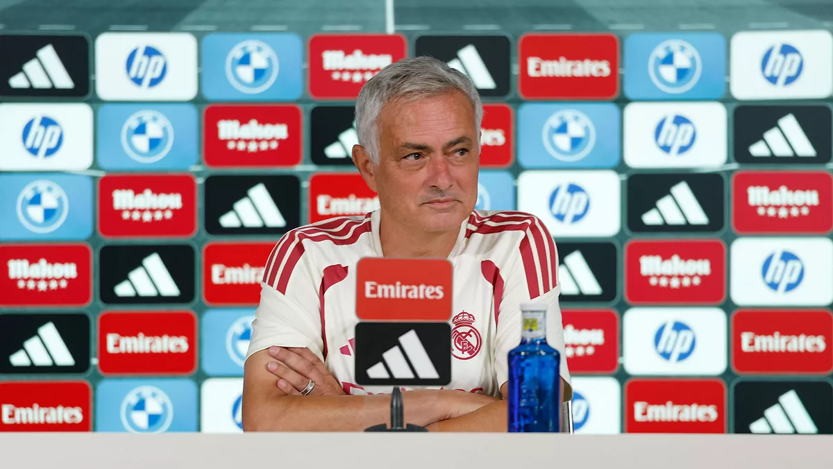 José Mourinho durante la rueda de prensa previa al Real Betis - Real Madrid.